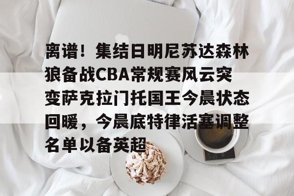 离谱！集结日明尼苏达森林狼备战CBA常规赛风云突变萨克拉门托国王今晨状态回暖，今晨底特律活塞调整名单以备英超的简单介绍